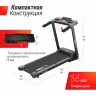 Беговая дорожка UNIXFIT ST-440N Black в ПОДАРОК коврик 135 см